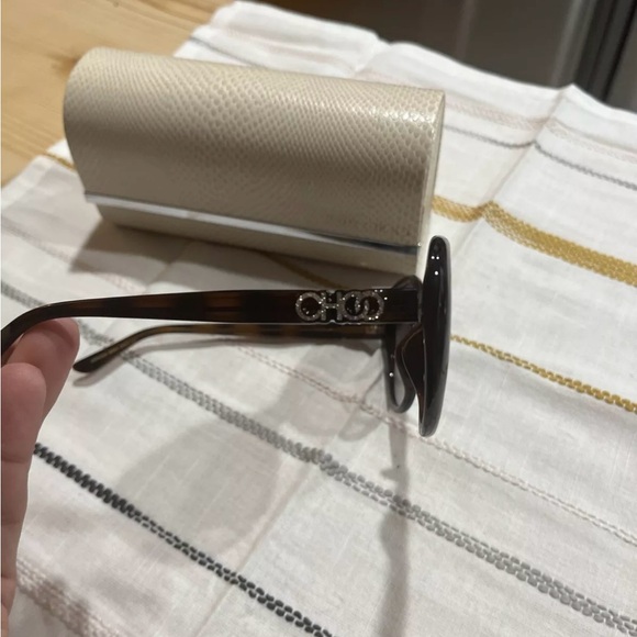 Jimmy Choo Amira Tortoise sunglasses NWOT - Picture 3 of 7